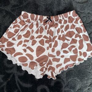 Small Safari Giraffe pajama shorts